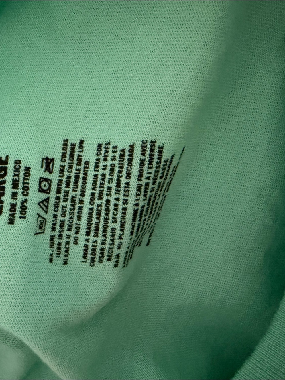 Vans Teal Short Sleeve Mountain Graphic Tee with Navy Print - Picture 3 of 3